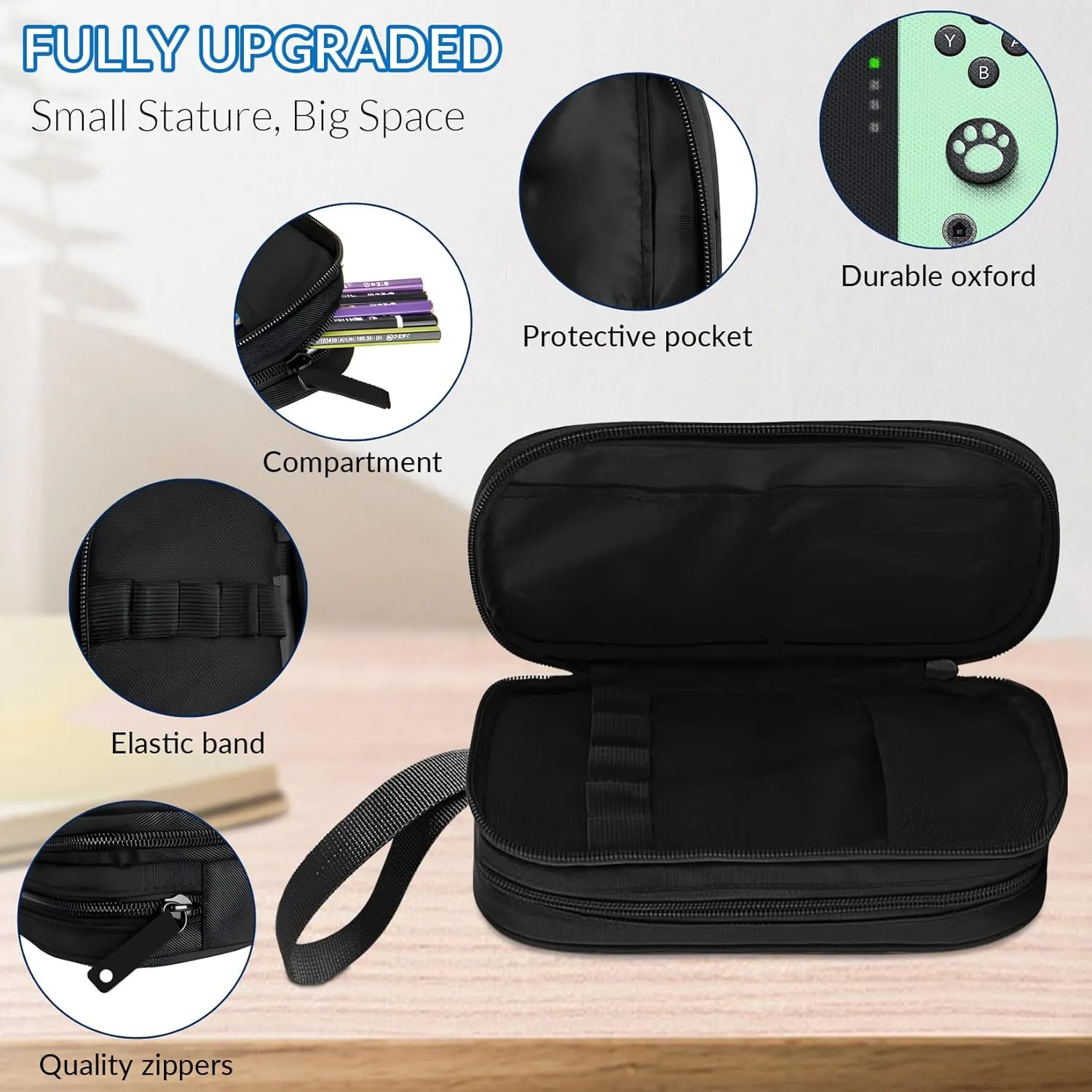 Large Pencil Case for Boys - Boys Pencil Pouch with Zipper Compartments - Big Capacity Pen Box Gamer Pen Bag Organizer for Kids Teens School