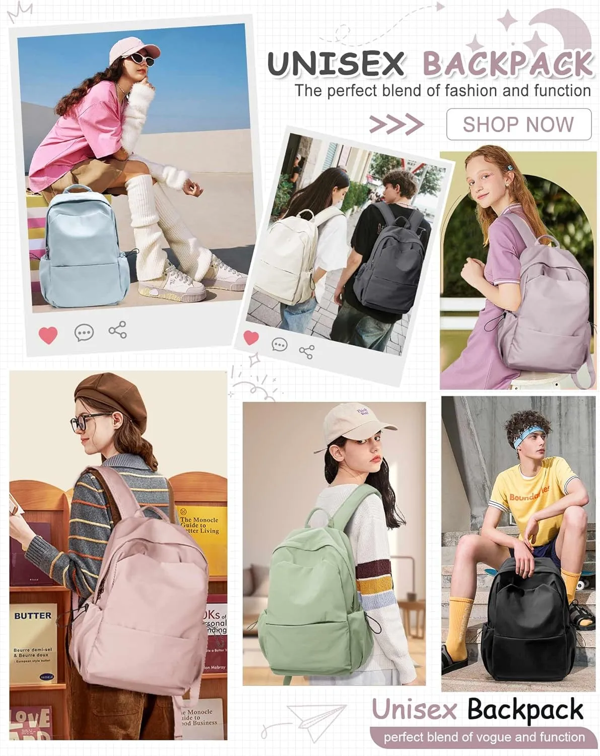 Large Purple School Backpack for Kids Middle School Backpack for Girls Teens High School Bookbag with Tablet Sleeve Large Compartment Mochilas para Niñas Adolescentes Back to School Gifts