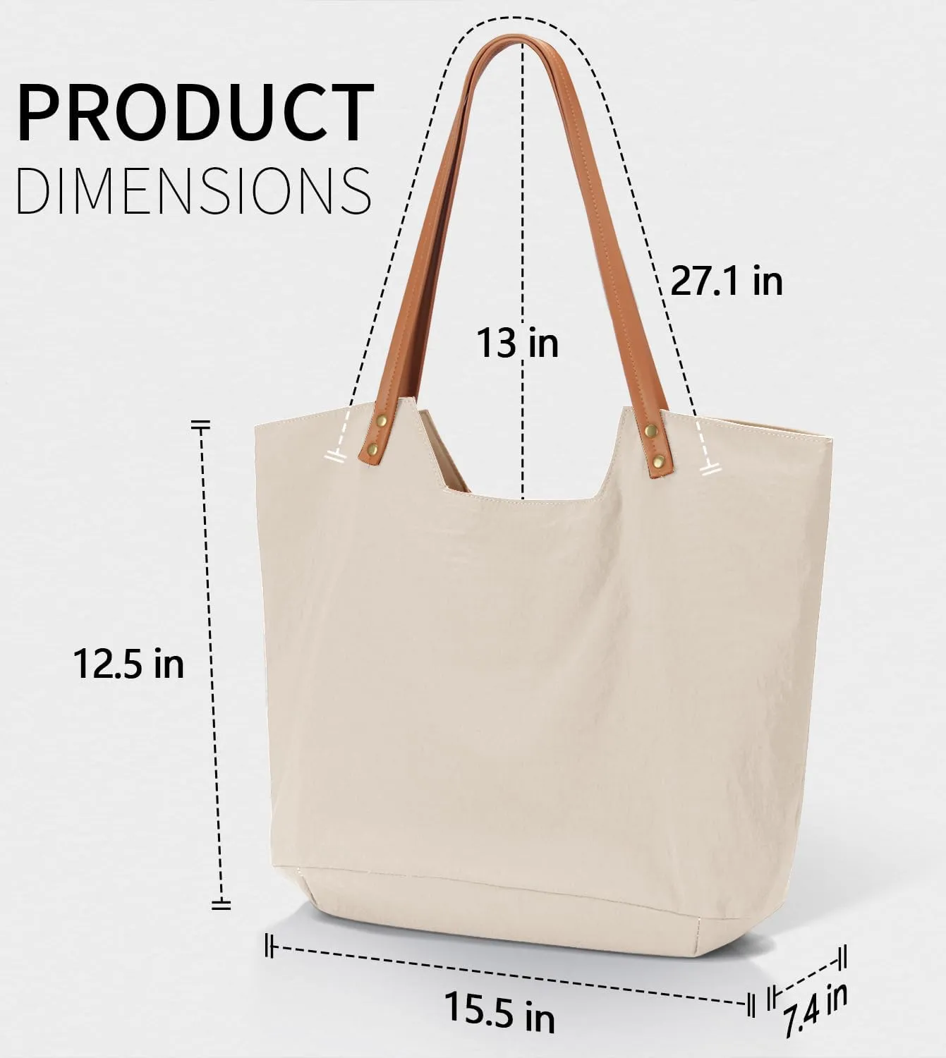 Large Tote Bag for Women, Medium Cute Tote Bags for School, Shoulder Bag Beach Bags for Women With Inner Pocket