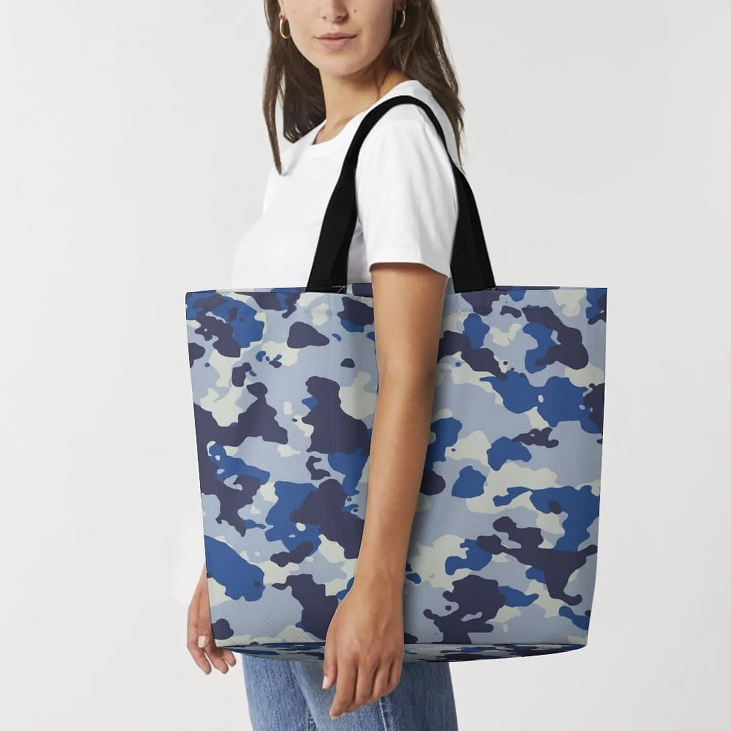 Large Tote Top Handle Bag, Shopping Handbag Big Polyester Shoulder Hand Bags
