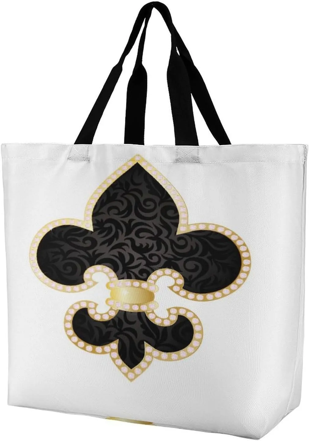 Large Tote Top Handle Bag, Shopping Handbag Big Polyester Shoulder Hand Bags