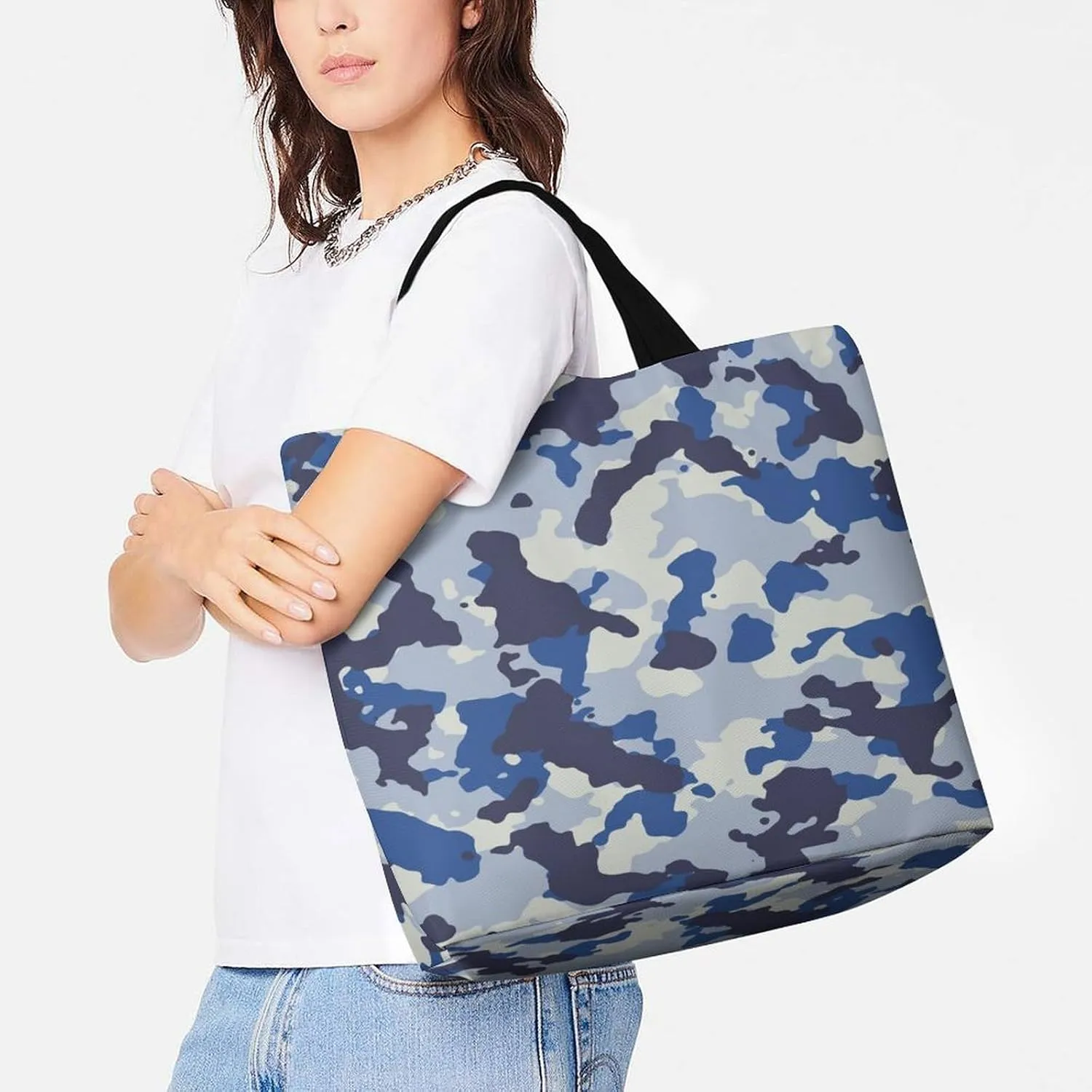 Large Tote Top Handle Bag, Shopping Handbag Big Polyester Shoulder Hand Bags