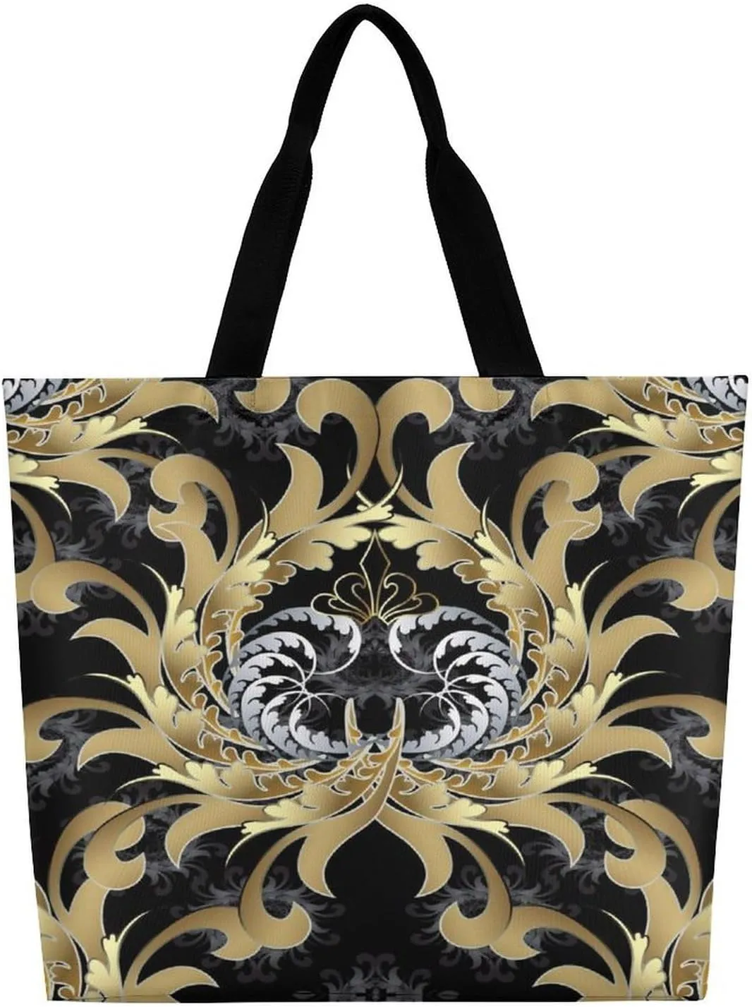 Large Tote Top Handle Bag, Shopping Handbag Big Polyester Shoulder Hand Bags