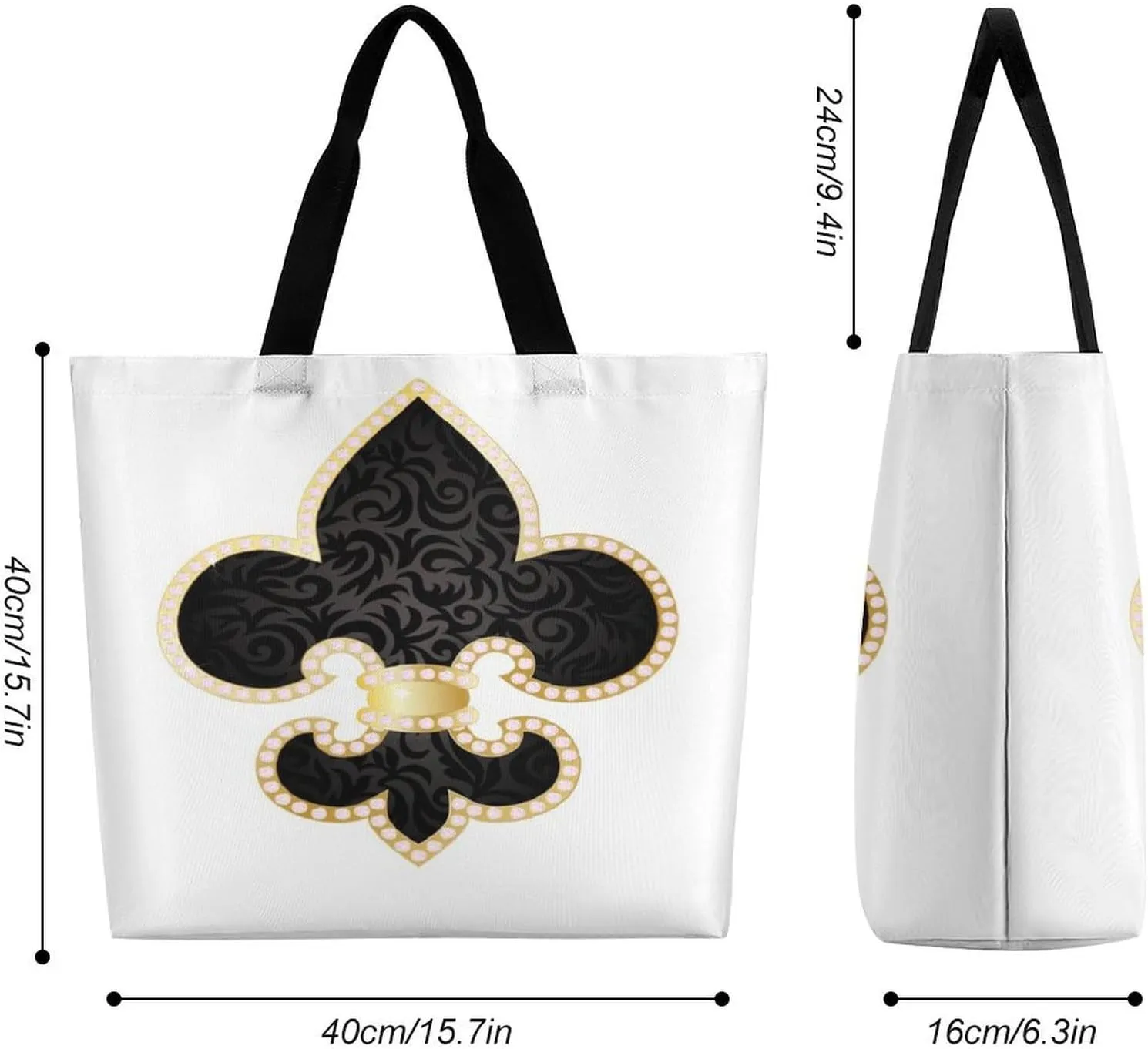 Large Tote Top Handle Bag, Shopping Handbag Big Polyester Shoulder Hand Bags