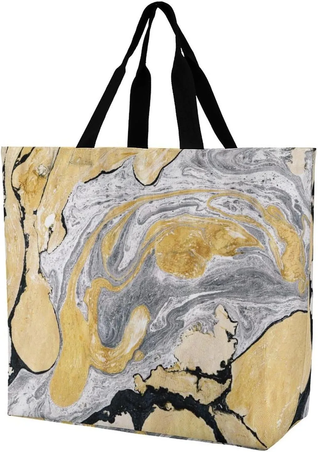 Large Tote Top Handle Bag, Shopping Handbag Big Polyester Shoulder Hand Bags
