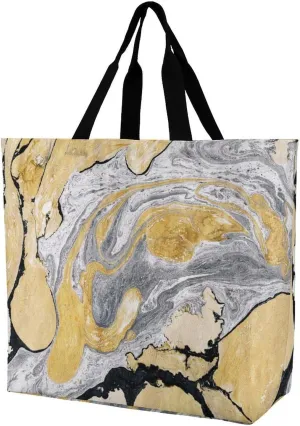 Large Tote Top Handle Bag, Shopping Handbag Big Polyester Shoulder Hand Bags