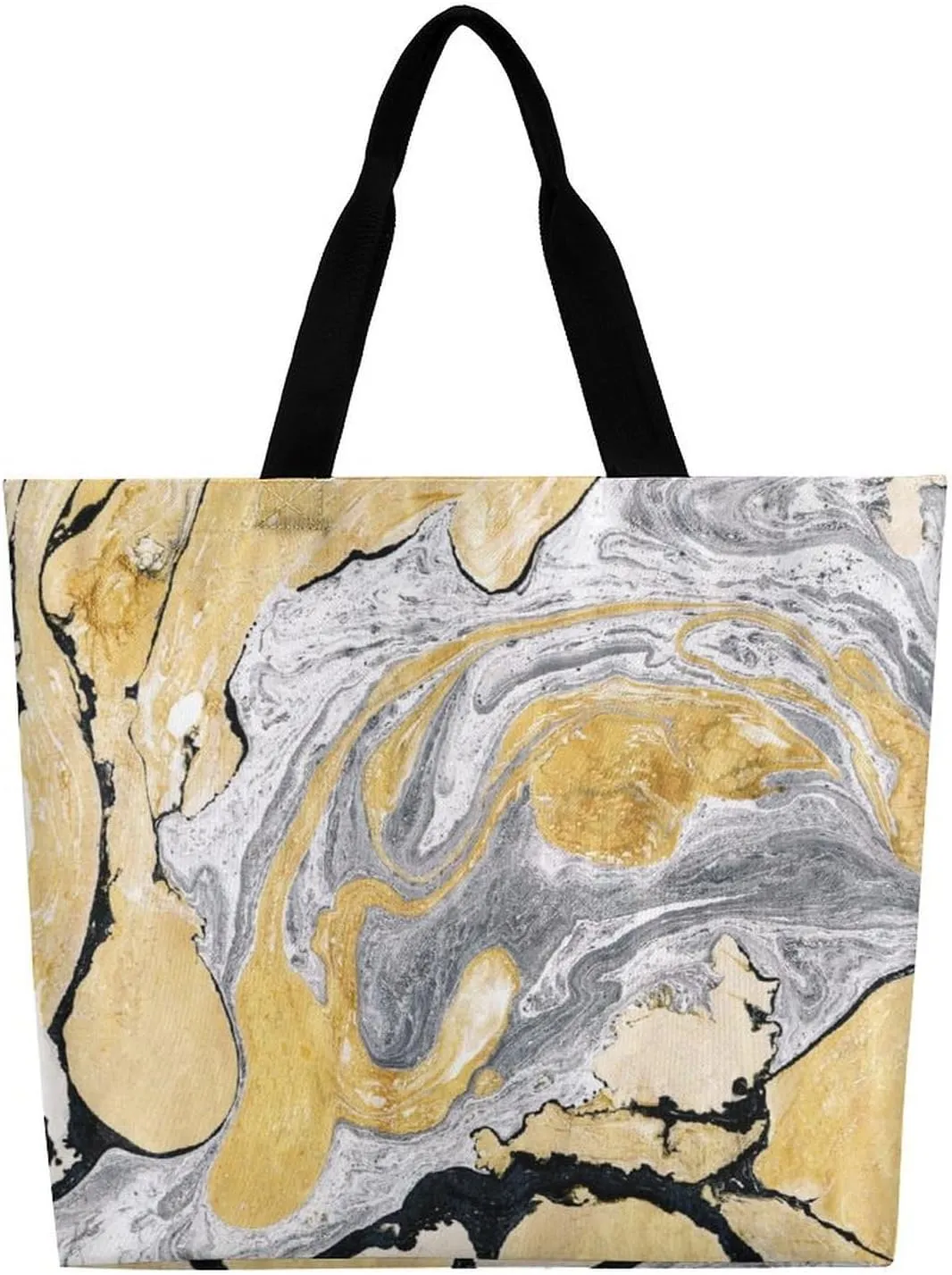 Large Tote Top Handle Bag, Shopping Handbag Big Polyester Shoulder Hand Bags