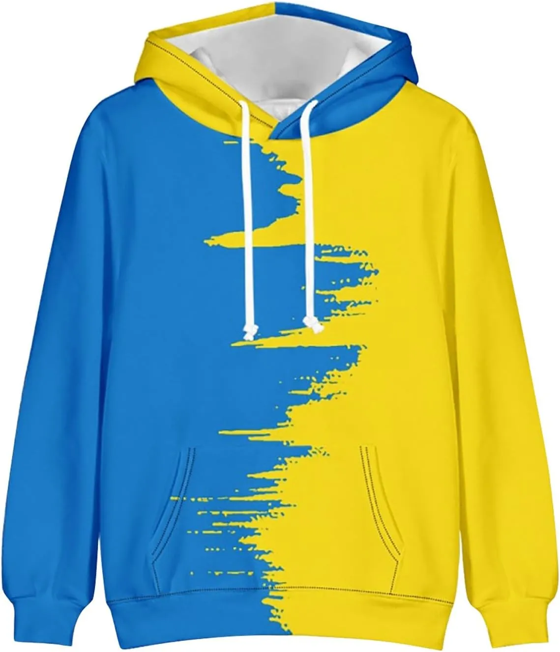 LCMTWX Mens Hoodies Pullover Solid Color Casual Sweater Hooded Sweater Jacket Heavyweight Fleece Hoodie Y2K Pullover Hoodie