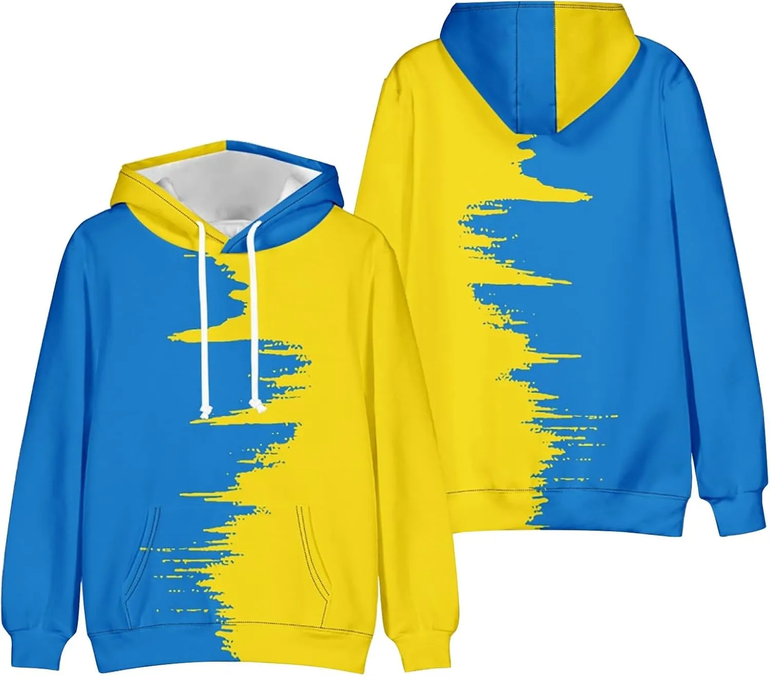 LCMTWX Mens Hoodies Pullover Solid Color Casual Sweater Hooded Sweater Jacket Heavyweight Fleece Hoodie Y2K Pullover Hoodie