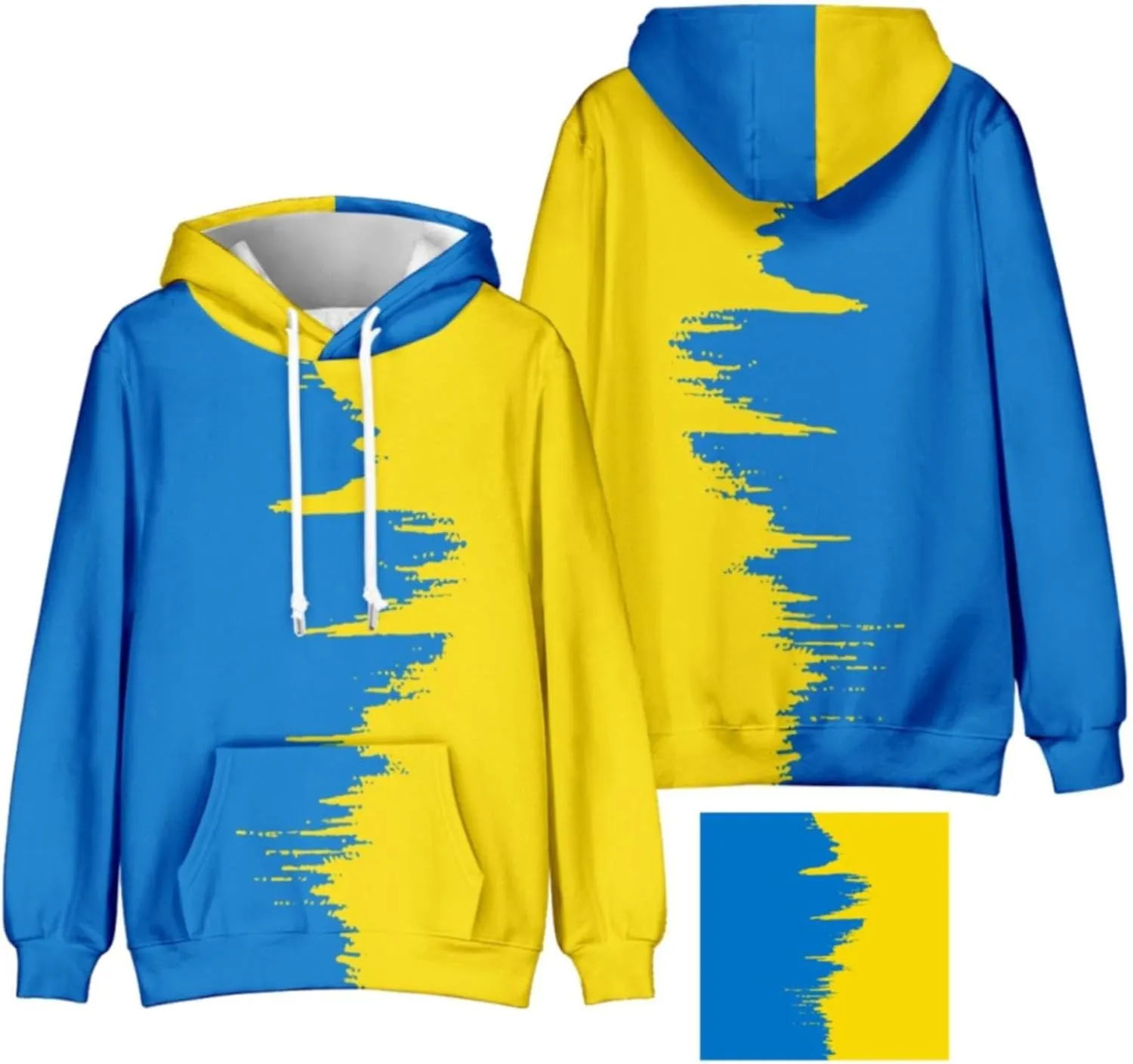 LCMTWX Mens Hoodies Pullover Solid Color Casual Sweater Hooded Sweater Jacket Heavyweight Fleece Hoodie Y2K Pullover Hoodie
