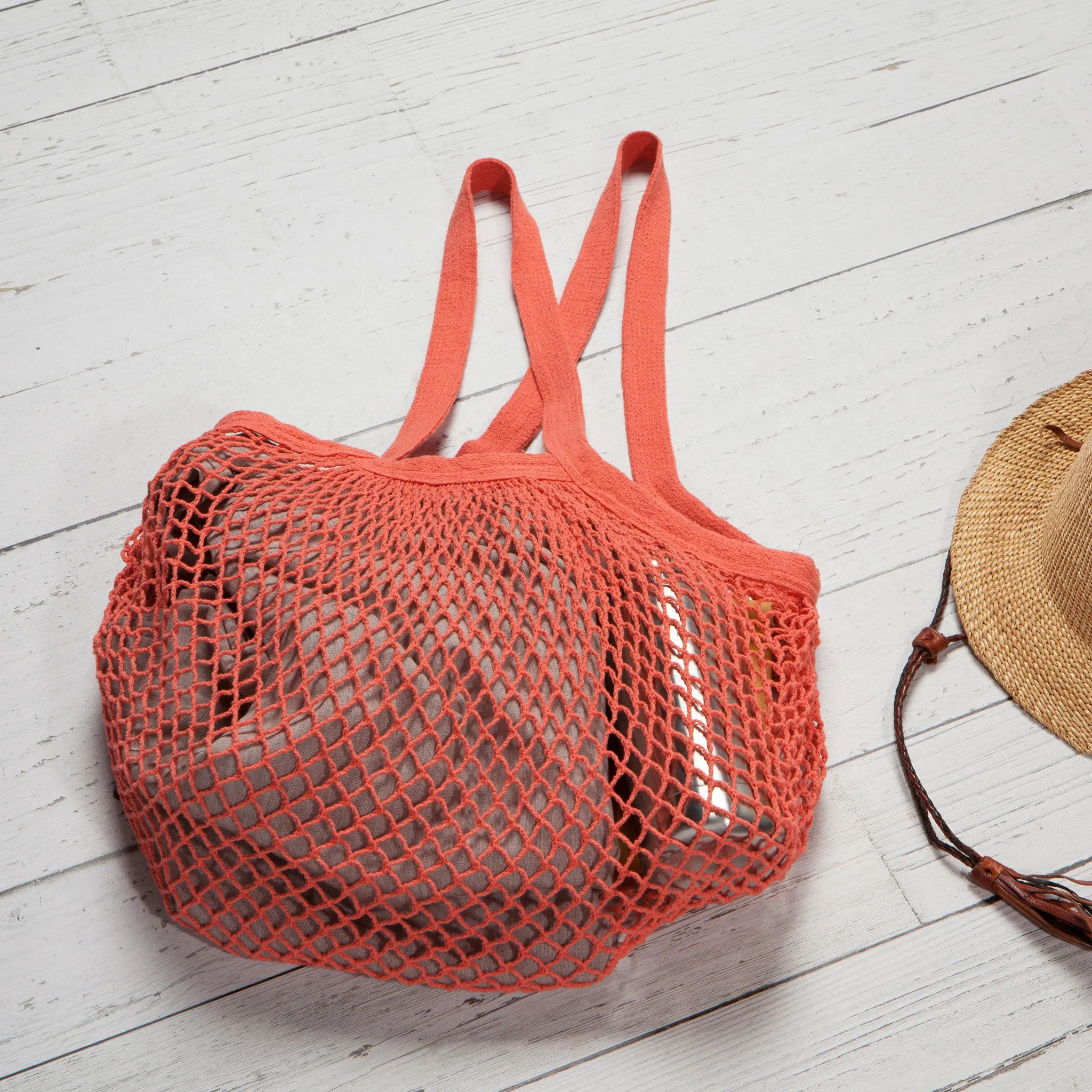Le Marche Coral Shopping Bag