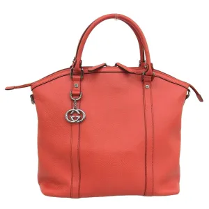 leather Automated Big savings event 339551 2WAY bag Gucci red