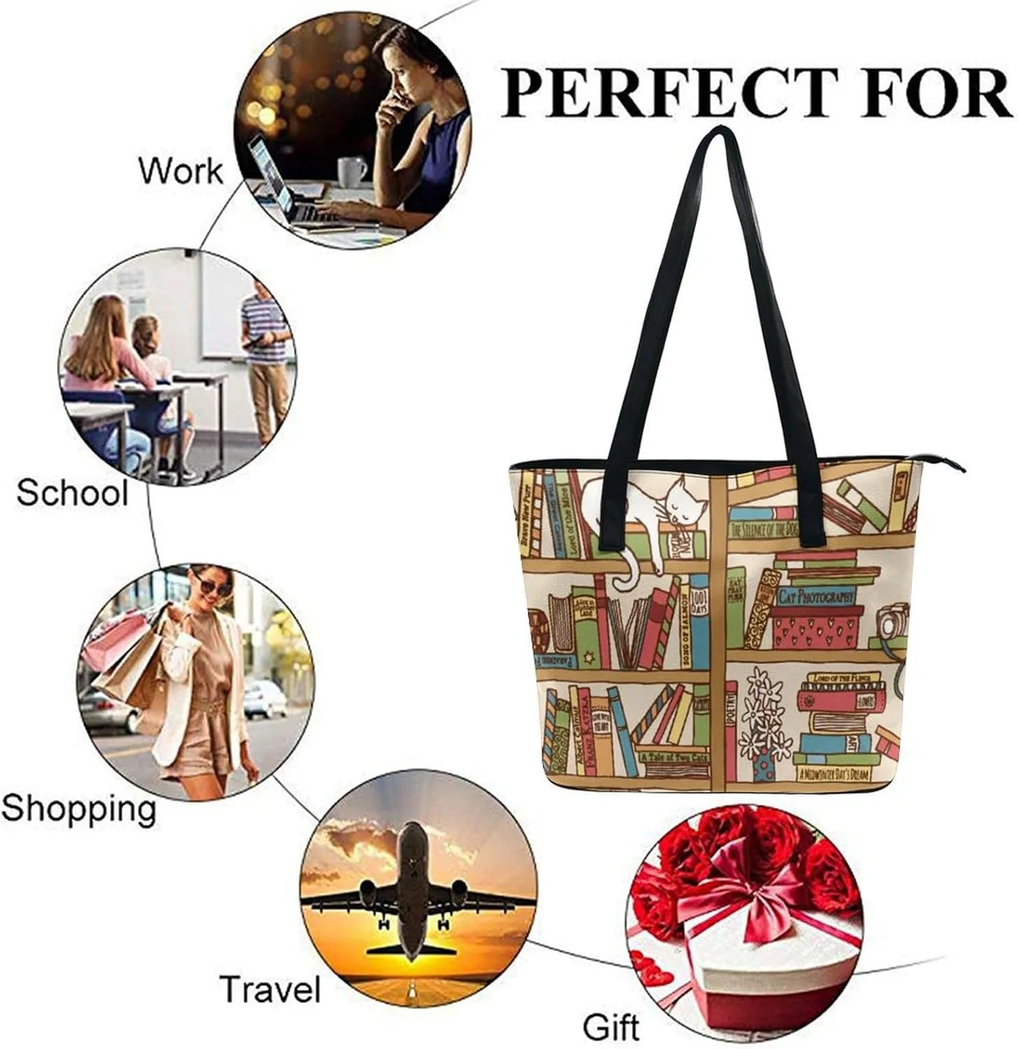 Leather Big Purses And Handbags Big Commuter Bag Large Capacity Work Tote Bags