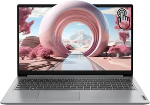 Lenovo 2024 IdeaPad 1 Gen 7 Laptop, 15.6" FHD Touchscreen, Intel Core i3-1215U, 16GB RAM, 512GB SSD, SD Card Reader, HDMI, Webcam, Wi-Fi 6, Windows 11 Home, Grey