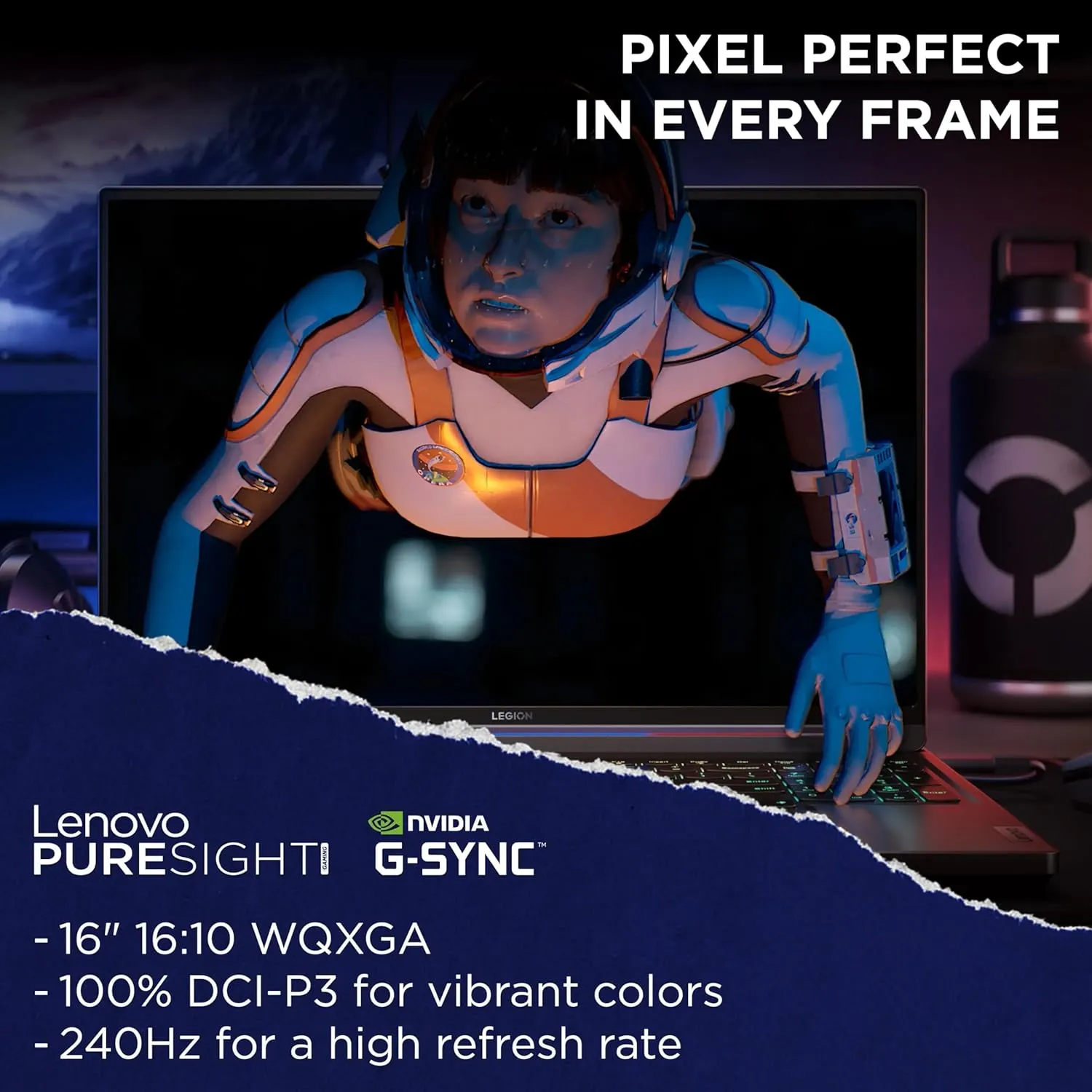 Lenovo Legion 7i Gaming Laptop - w/Office Lifetime • Intel 20-Core i7-14700HX CPU • 16" WQXGA 240Hz Display • RTX 4060 • Backlit KB • Fingerprint • Win 11 Pro & External DVD (64GB RAM | 1TB SSD)
