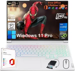 Lenovo Legion 7i Gaming Laptop - w/Office Lifetime • Intel 20-Core i7-14700HX CPU • 16" WQXGA 240Hz Display • RTX 4060 • Backlit KB • Fingerprint • Win 11 Pro & External DVD (64GB RAM | 1TB SSD)