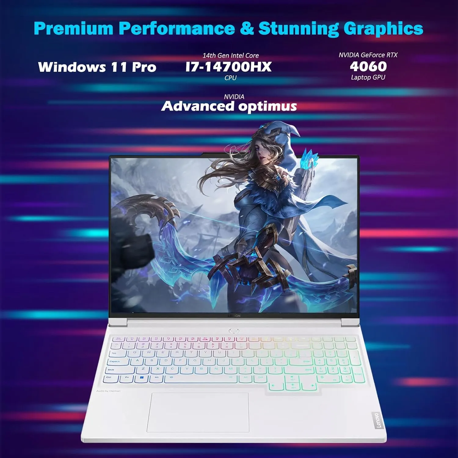 Lenovo Legion 7i Laptop, 16" WQXGA 240Hz Gaming Laptop Computer, Intel Core i7-14700HX, GeForce RTX 4060, 64GB DDR5 RAM, 8TB SSD, RGB Backlit KB, Wi-Fi 6E, Fingerprint Reader, Win 11 Pro