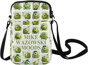 LEVLO Mike Wazowski Crossbody Bag Monsters Mike Fans Gift Monsters Mike Moods Shoulder Bag Mike Wazowski Merch