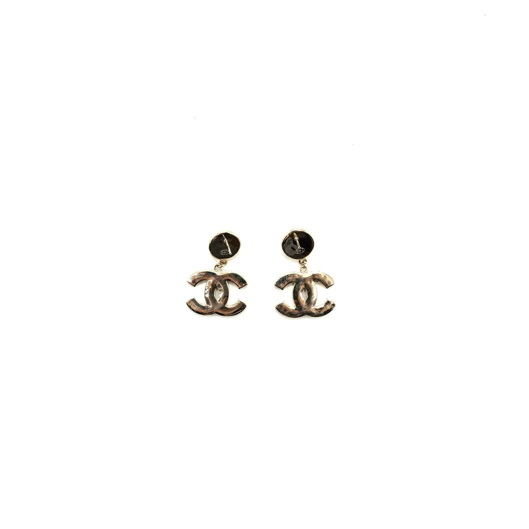Lightweight Drop L Pearl Local delivery Chanel Model Logo Big CC Earrings