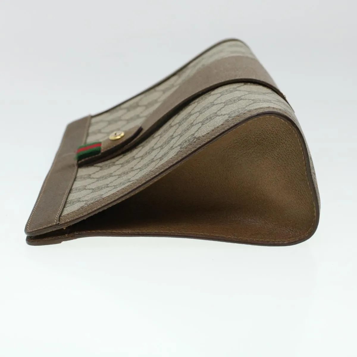Line Clutch Canvas Gucci GG Beige Red Sherry Web Cloud-based Green Cost-effective Bag