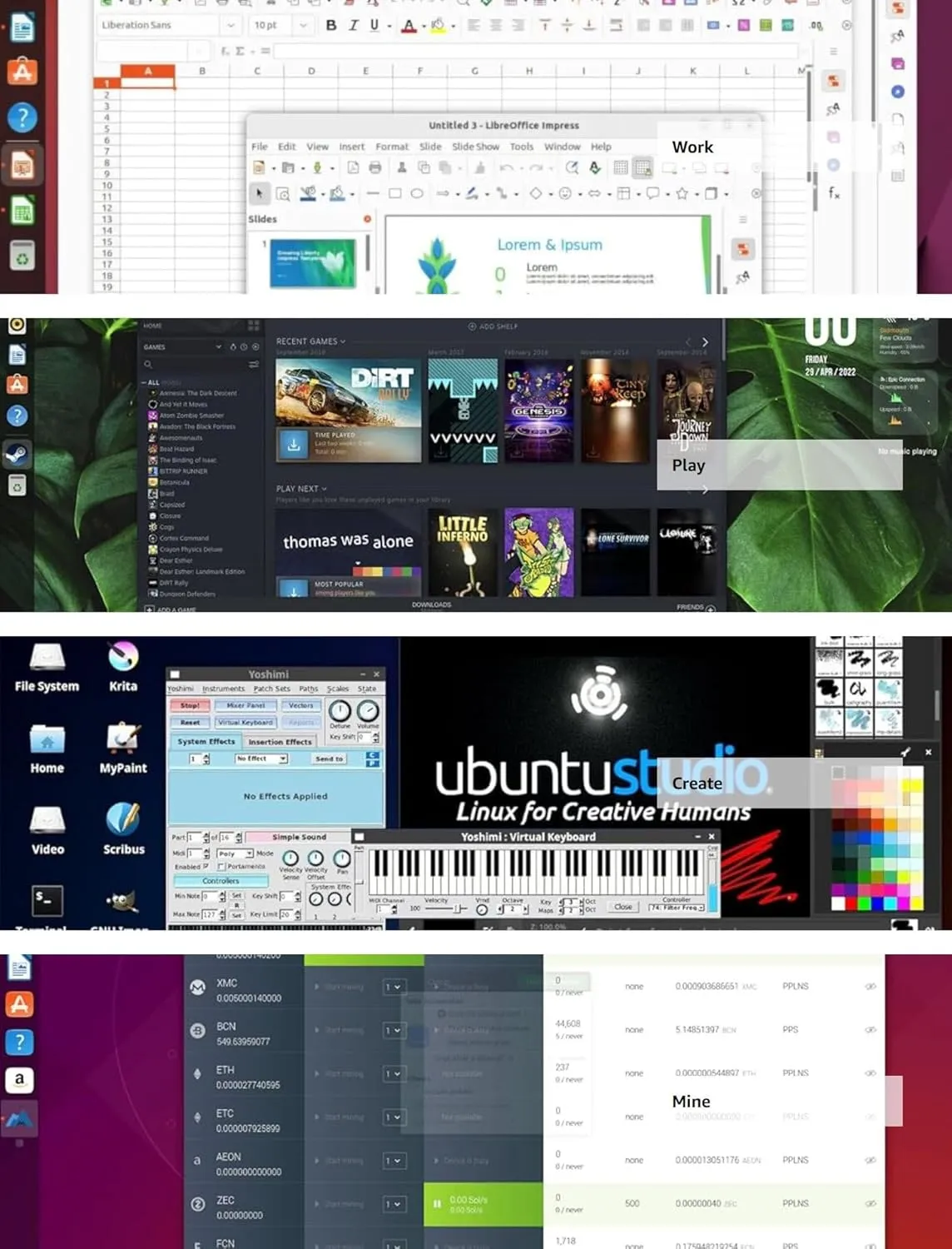 Linux Ubuntu OS for Desktops and Servers - Bootable Live Install USB Flash Thumb Drive - Great for Everyday Tasks and Professional Web Development