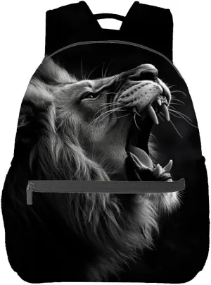 Lion Backpack Travel Backpacks Laptop Rucksack,School Bookbag for Women Kids Boys Girls,Animal Back Pack Accessories Bags,Ideal Gifts for Work, Outdoor Adventures
