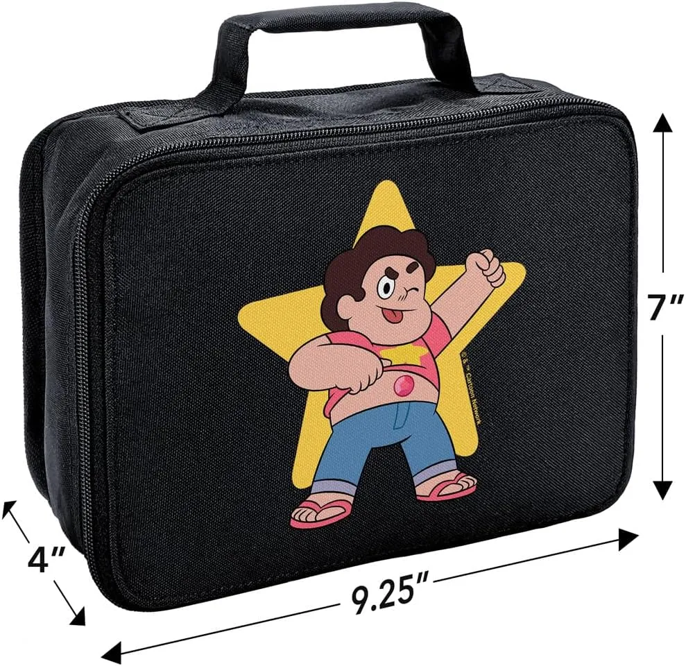 LOGOVISION Steven Universe Steven Star Insulated Soft Sided Lunch Box - Reusable Lunch Bag For School Office Work, BPA Free