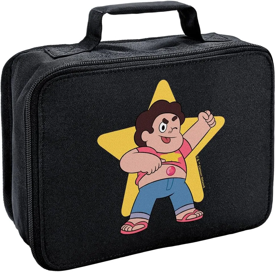 LOGOVISION Steven Universe Steven Star Insulated Soft Sided Lunch Box - Reusable Lunch Bag For School Office Work, BPA Free