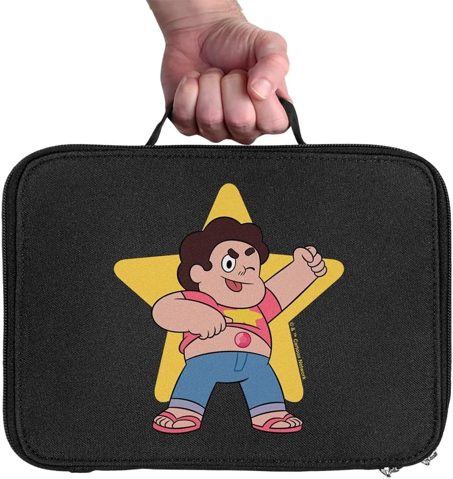 LOGOVISION Steven Universe Steven Star Insulated Soft Sided Lunch Box - Reusable Lunch Bag For School Office Work, BPA Free