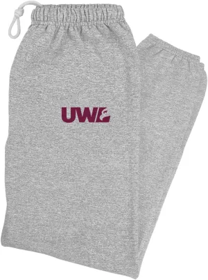 LOGOVISION University of Wisconsin - La Crosse School Logo Mens Jogger Sweatpants, Athletic Heather, X-Large