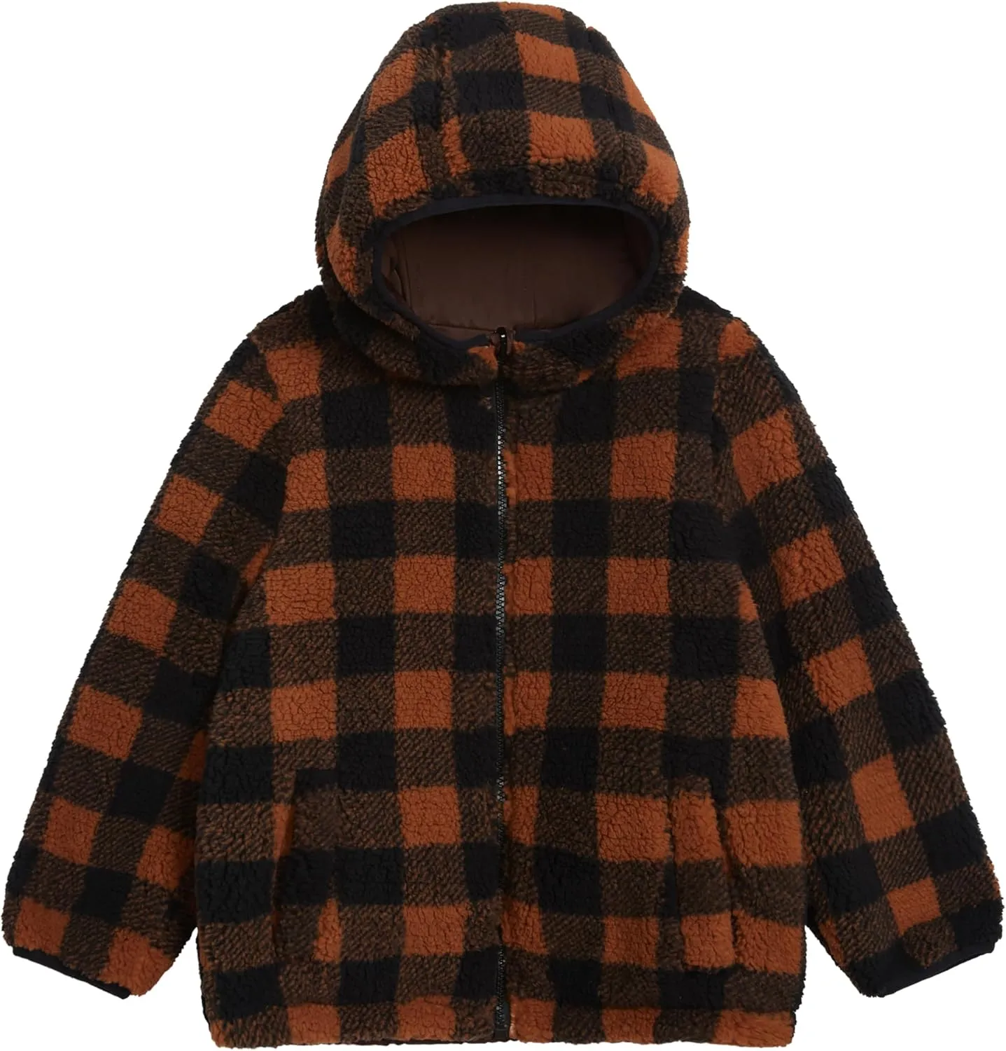 LONDON FOG Boys' Reversible Sherpa Jacket