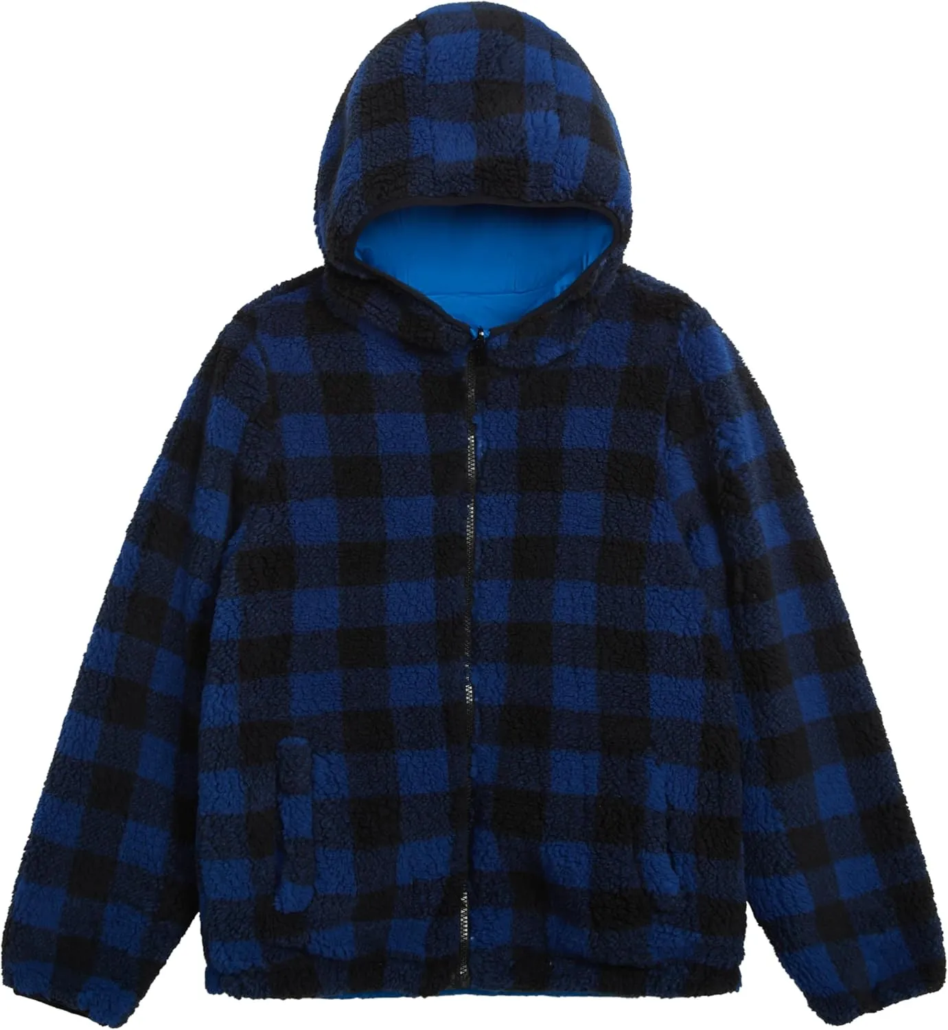 LONDON FOG Boys' Reversible Sherpa Jacket