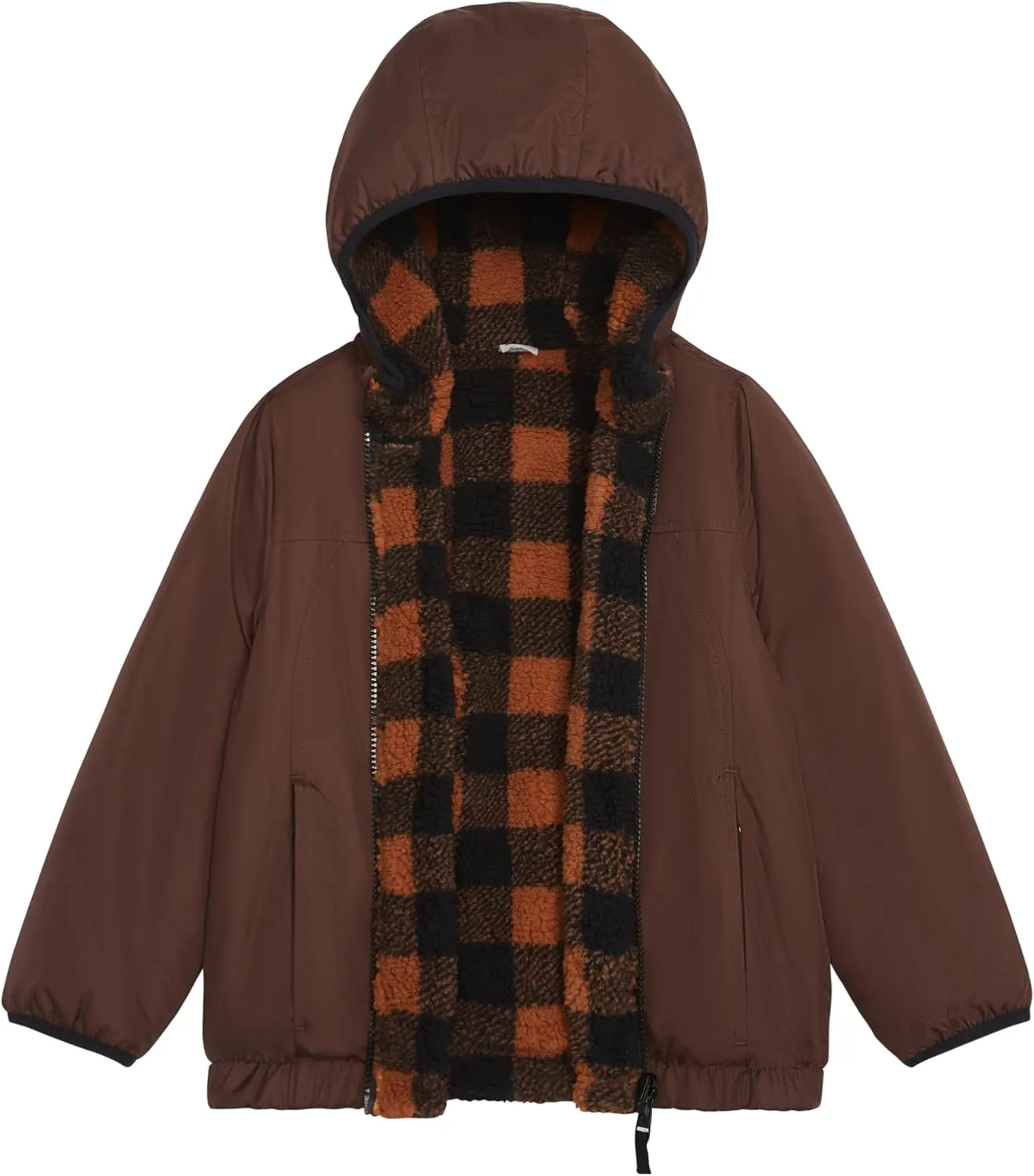 LONDON FOG Boys' Reversible Sherpa Jacket