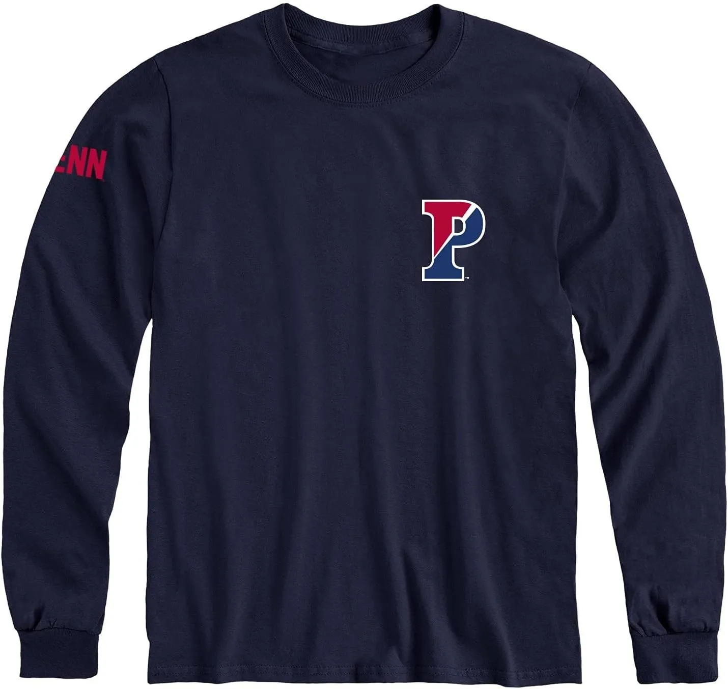 Long Sleeve Cotton Adult T-Shirt, School Mascot Logo