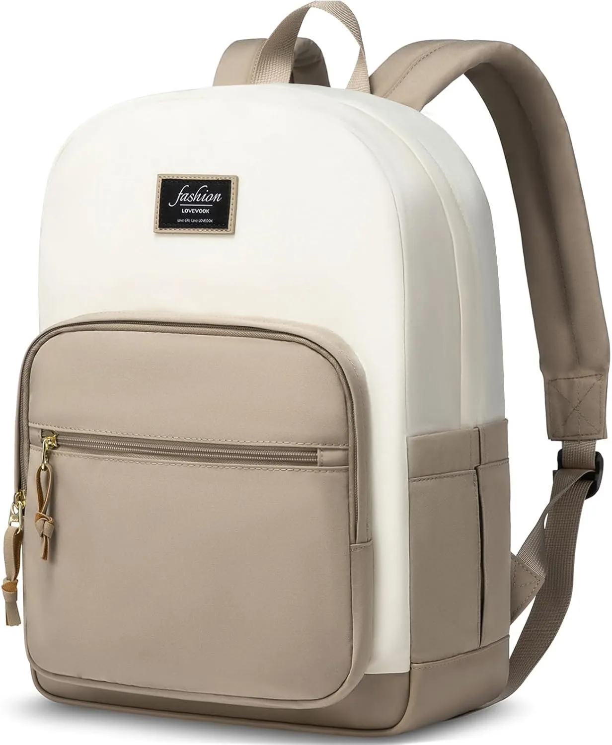 LOVEVOOK Classical School Backpack, Lightweight College Laptop Backpack, Water resistant Basic Bookbag Casual Daypack