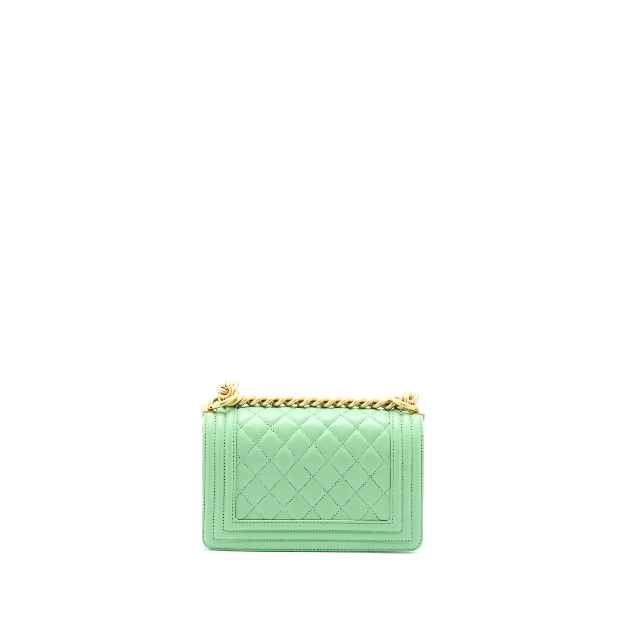 Loyal customers Boy Big-value deals Bag Chanel Calfskin Green Small