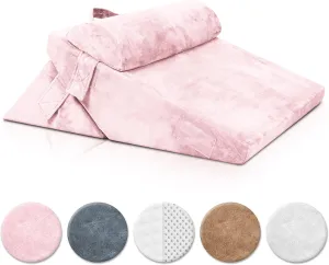 Lunix Replacement Cover for LX6 3pcs Wedge Pillow Set, Foam not Included - Pink Plush