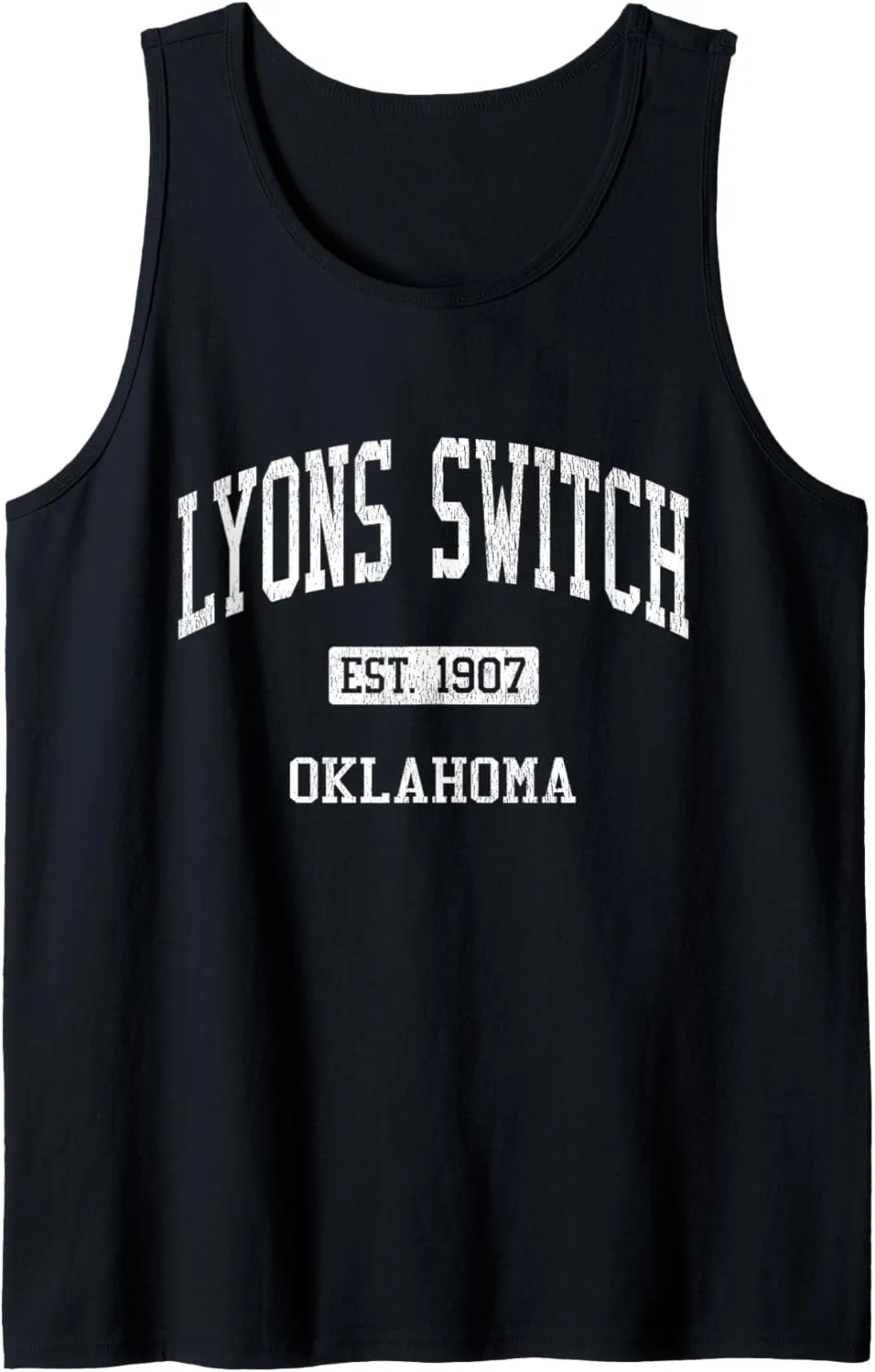 Lyons Switch Oklahoma OK JS04 Vintage Athletic Sports Tank Top