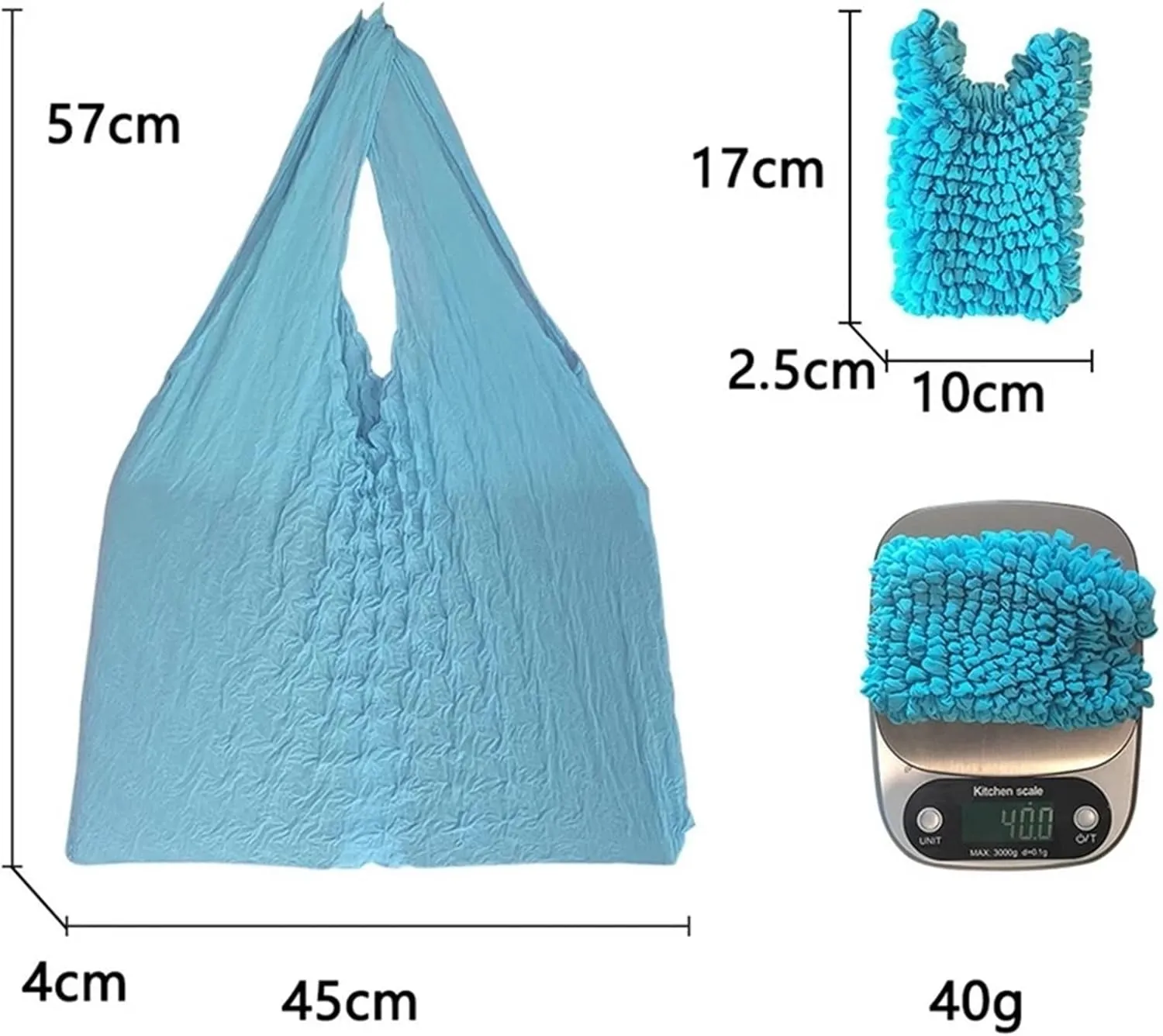 Magic Expansion Fold Pleated Flexible Stretch Mini Bag Large Capacity Bubble Elastic Paddy Portable Shopping Handbag Tote (Color : 04)
