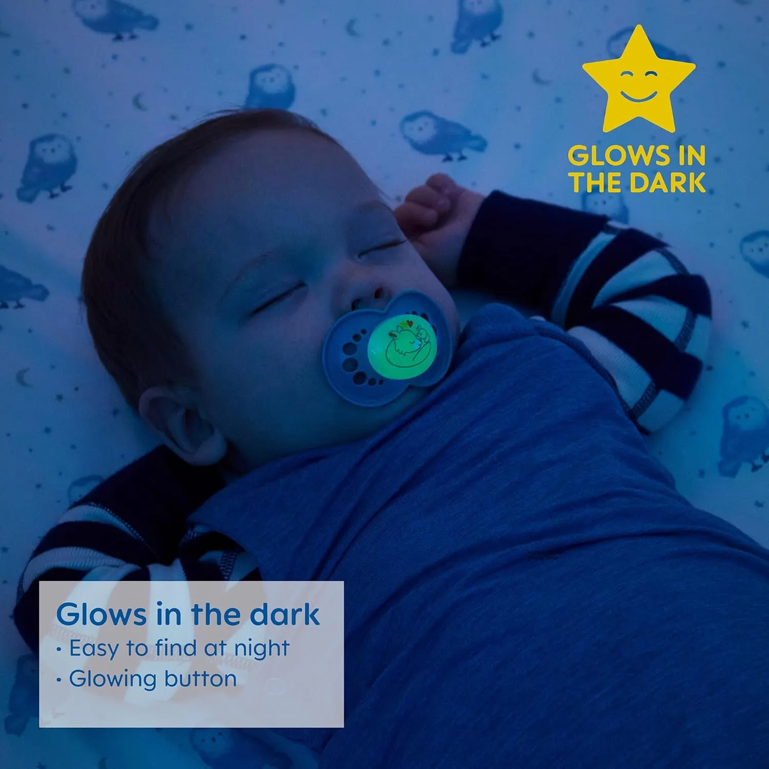 MAM Pacifiers 0-6 Months 4-Pack with Glow-in-Dark   2-Pack Self-Sterilizing Case and Night Pacifiers for Baby Girl