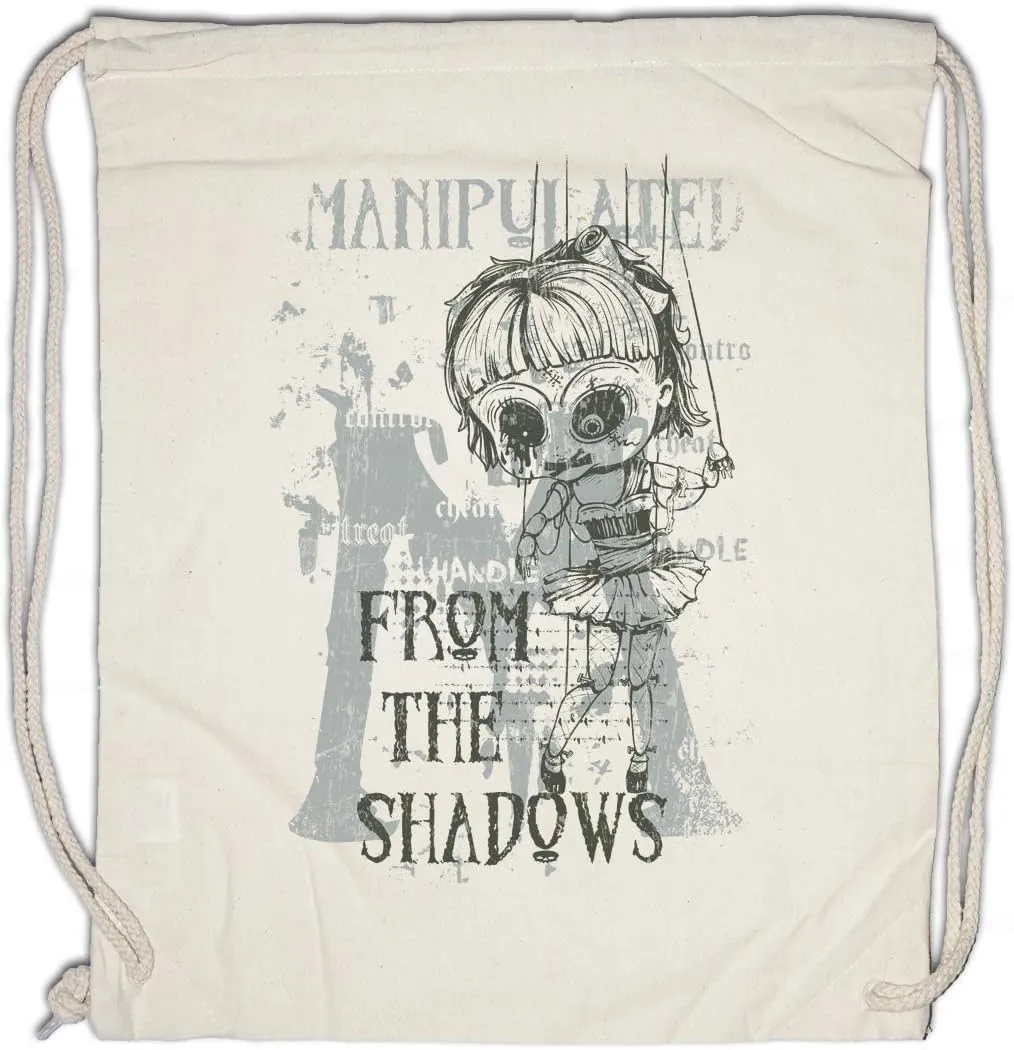 Manipulated From The Shadows Drawstring Bag Gym Sack