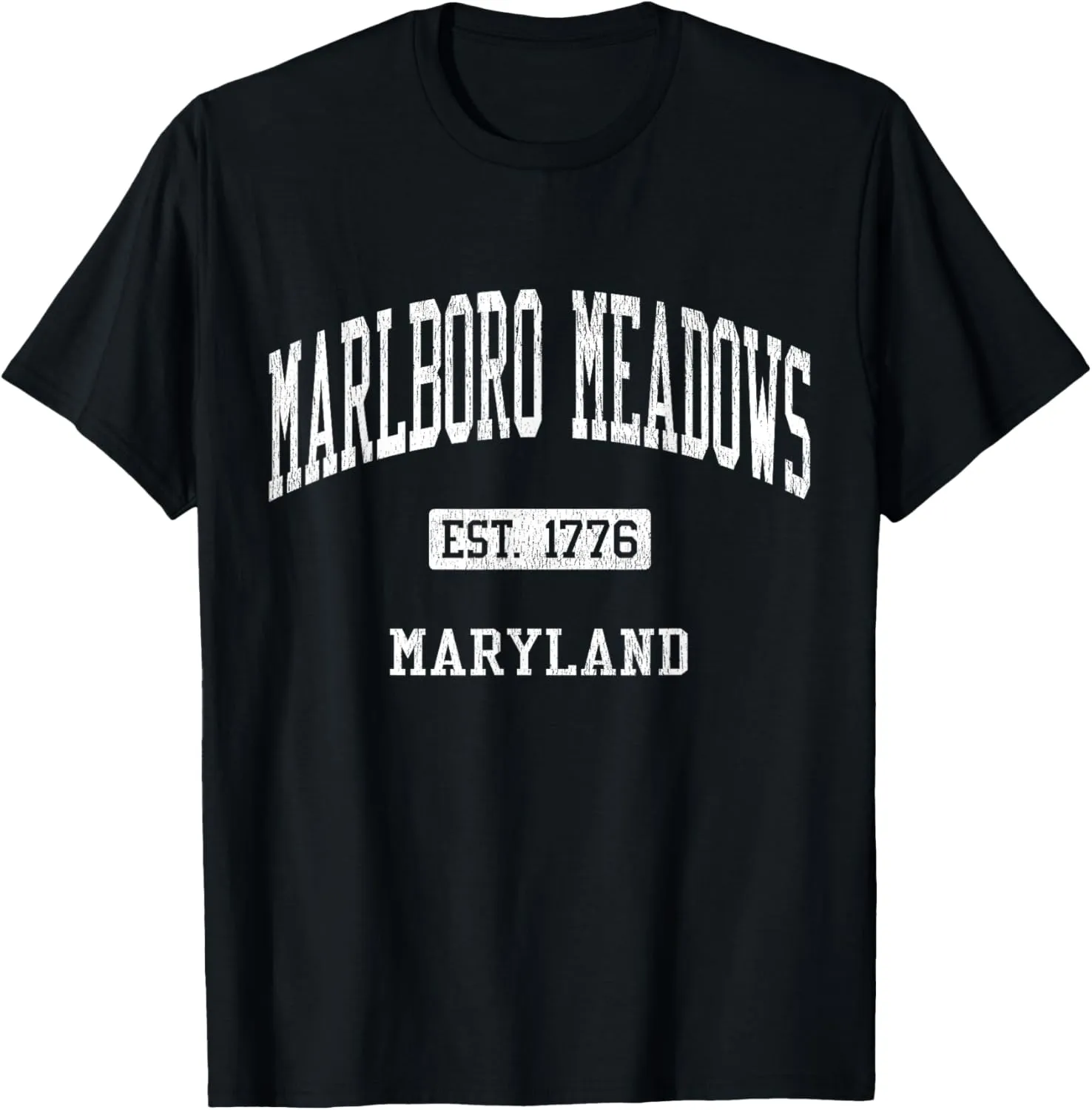 Marlboro Meadows Maryland MD JS04 Vintage Athletic Sports T-Shirt