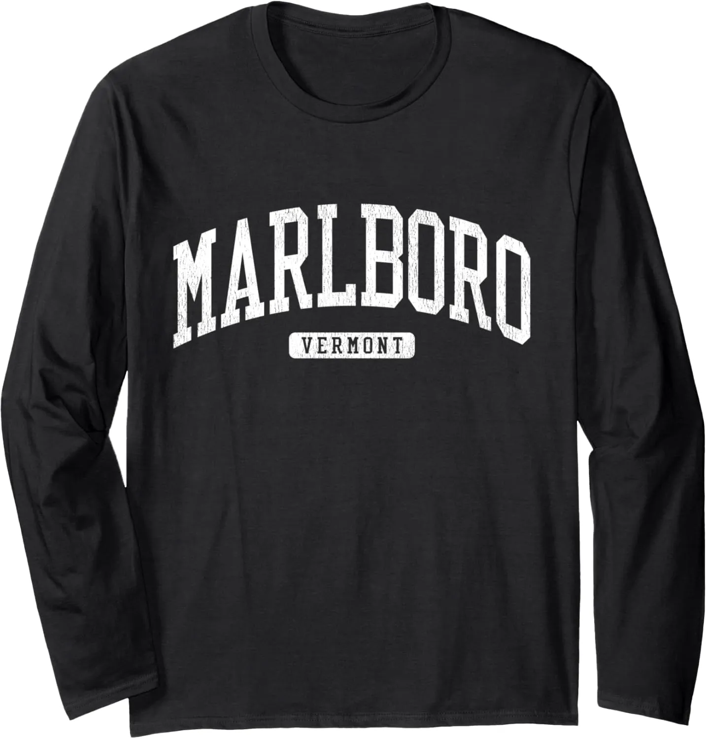 Marlboro Vermont VT JS03 College University Style Long Sleeve T-Shirt