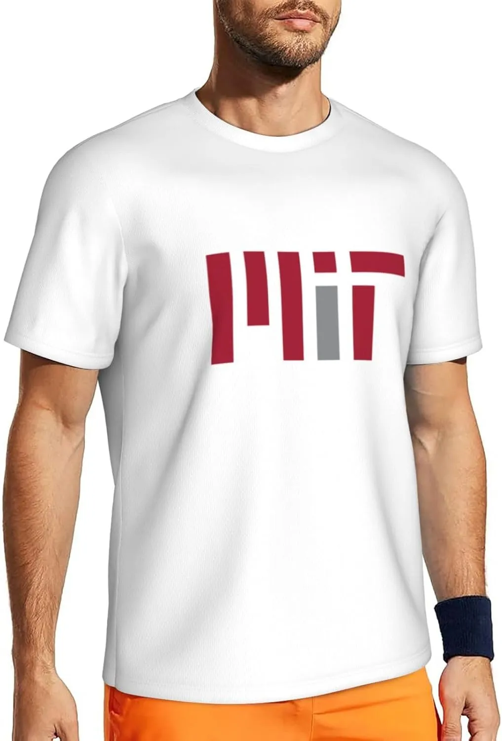 Massachusetts Institute of Technology Men's Short-Sleeved Round Neck Mesh T-Shirt