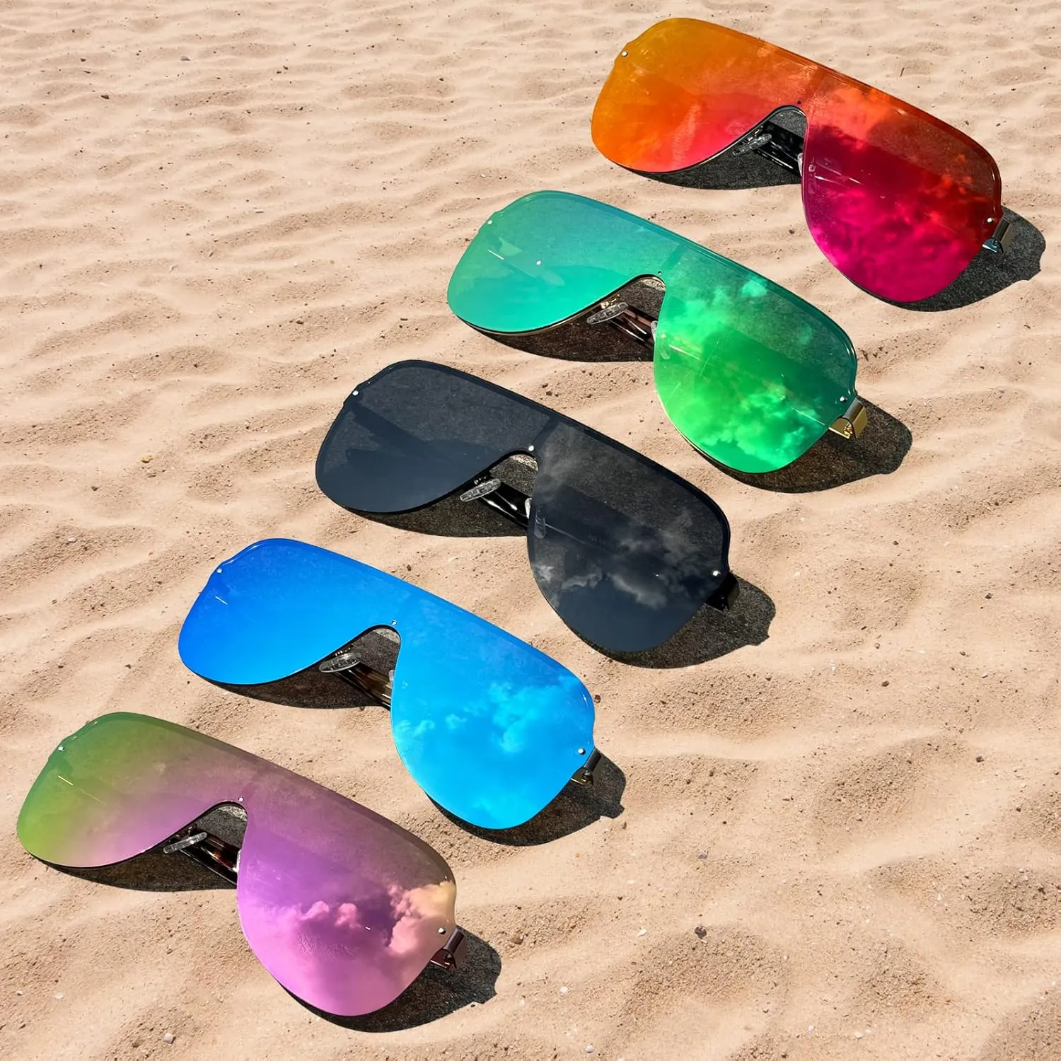 MAXJULI Polarized Sunglasses for Men and Women with Big Heads UV400 Protection Sun Glasses Ideal for Driving Golf 8132