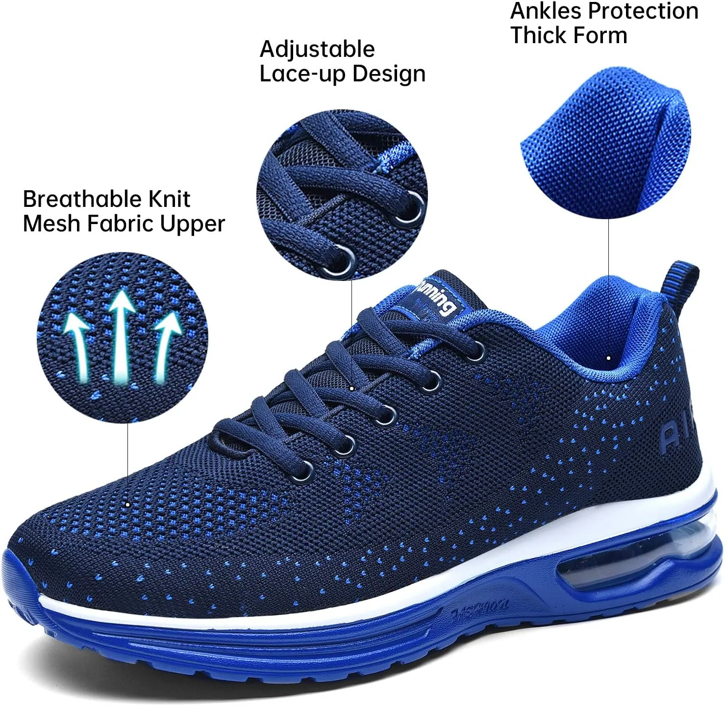 MEHOTO Mens Tennis Running Sneakers, Men Sport Fitness Gym Jogging Walking Lightweight Athletic Shoes