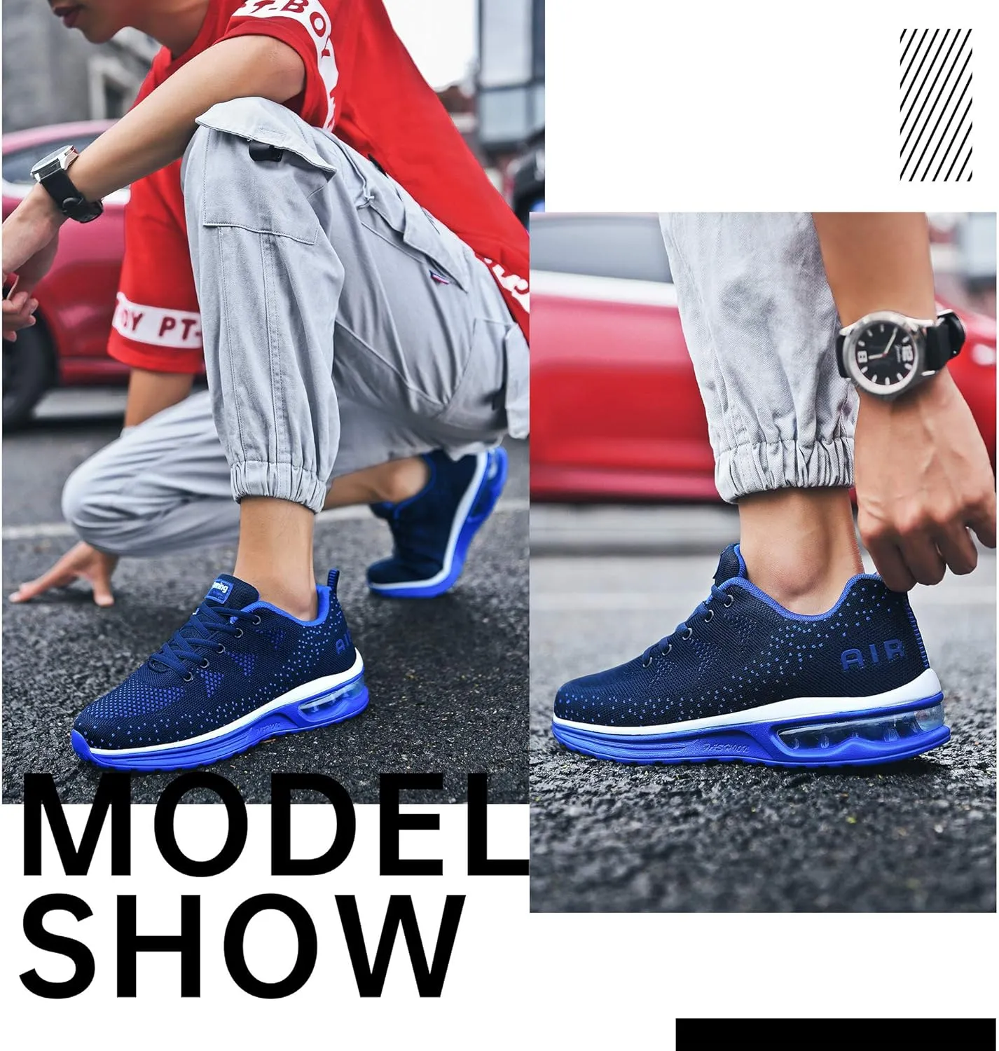 MEHOTO Mens Tennis Running Sneakers, Men Sport Fitness Gym Jogging Walking Lightweight Athletic Shoes