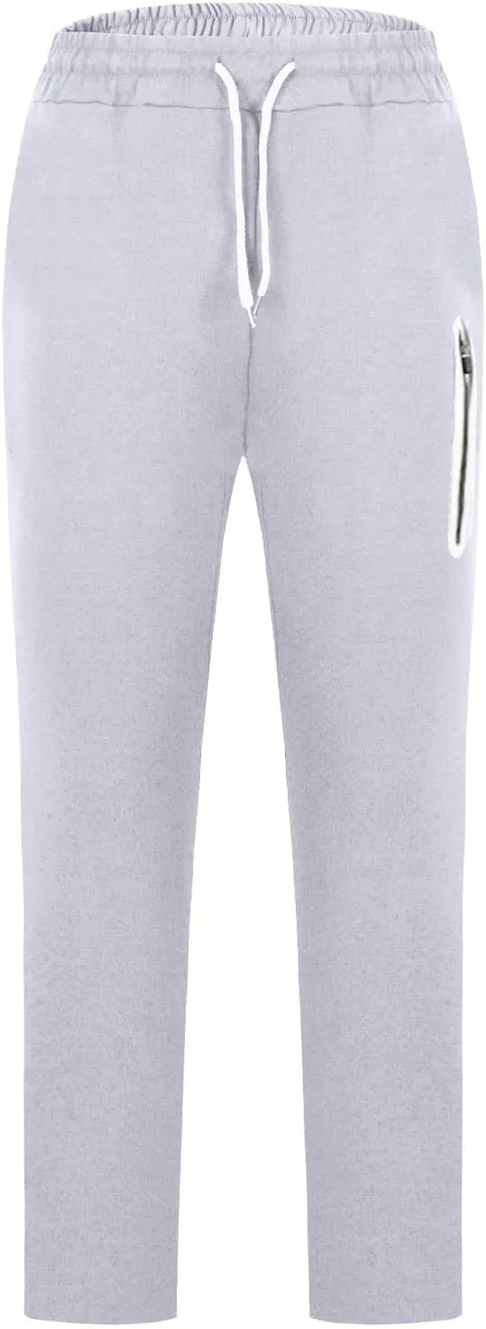 Men Jogger Pants Gym Slim Fit Elastic Waist Drawstring Sweatpants with Pocket Athletic Pants for Training Running