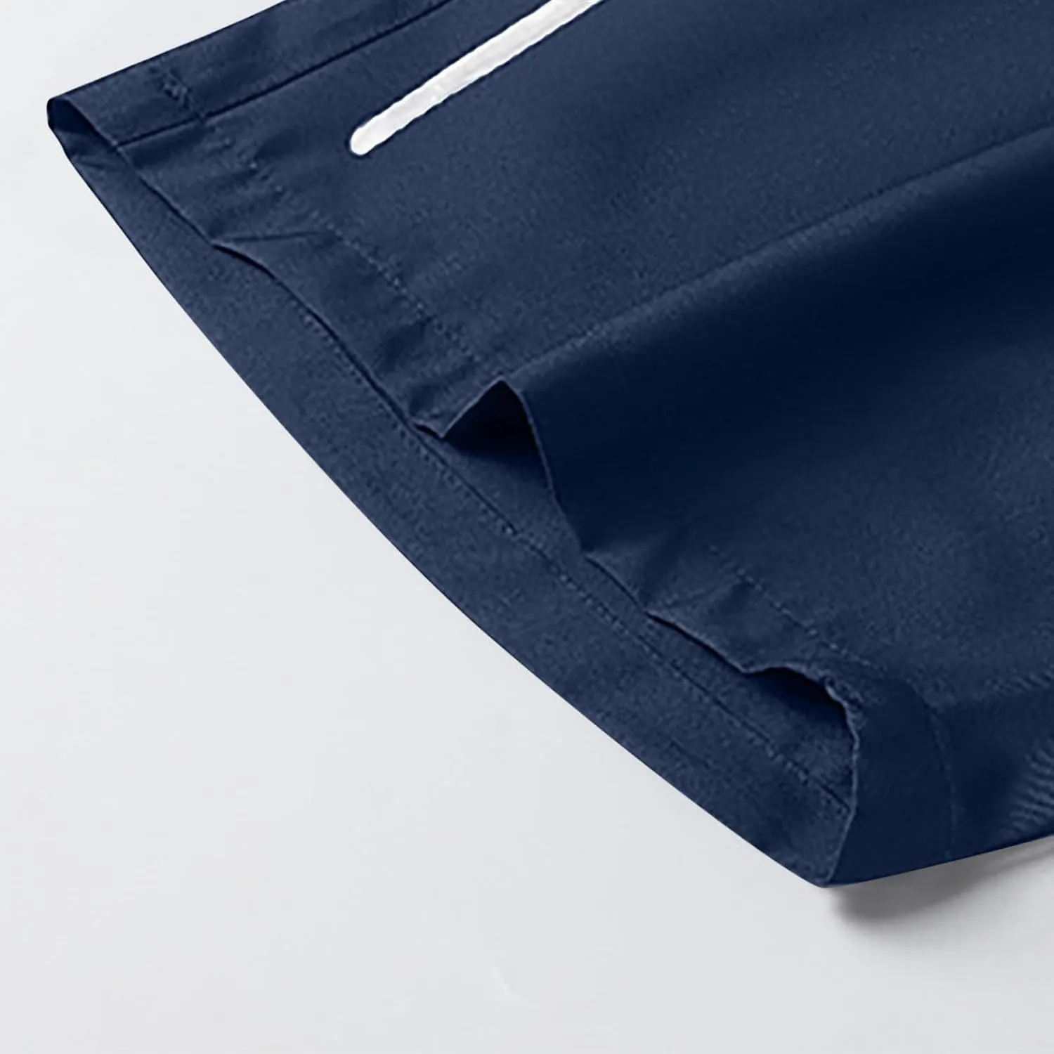 Men's 2PC Fashion Solid Color Elastic Waist Drawstring Shorts with Pocket Summer Casual Comfy Ventilate Sports Short