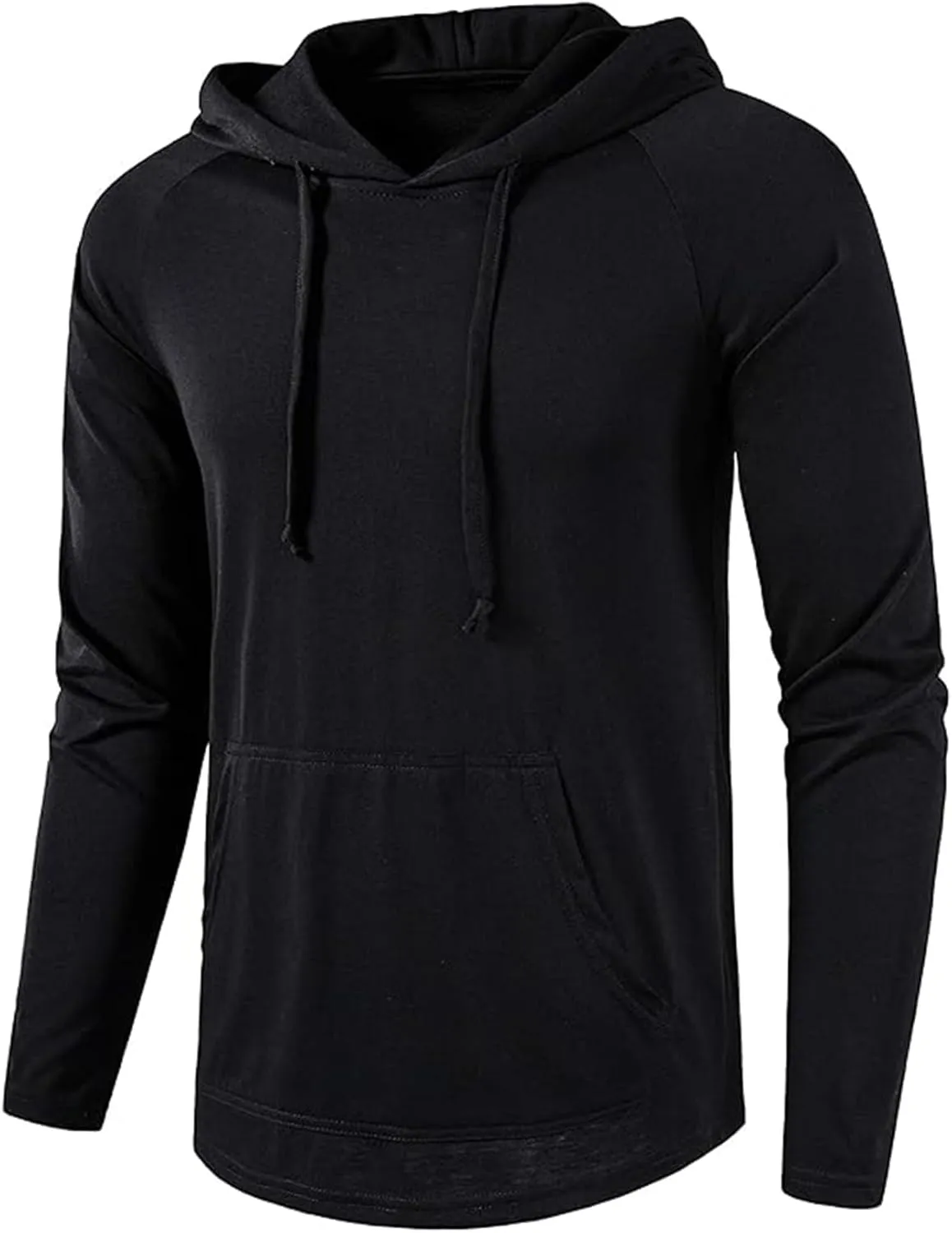 Men's Athletic Hoodies Pullover Long Sleeve Sweatshirts Casual Gym Hooded Drawstring Fall Winter Fashion Top Shirts